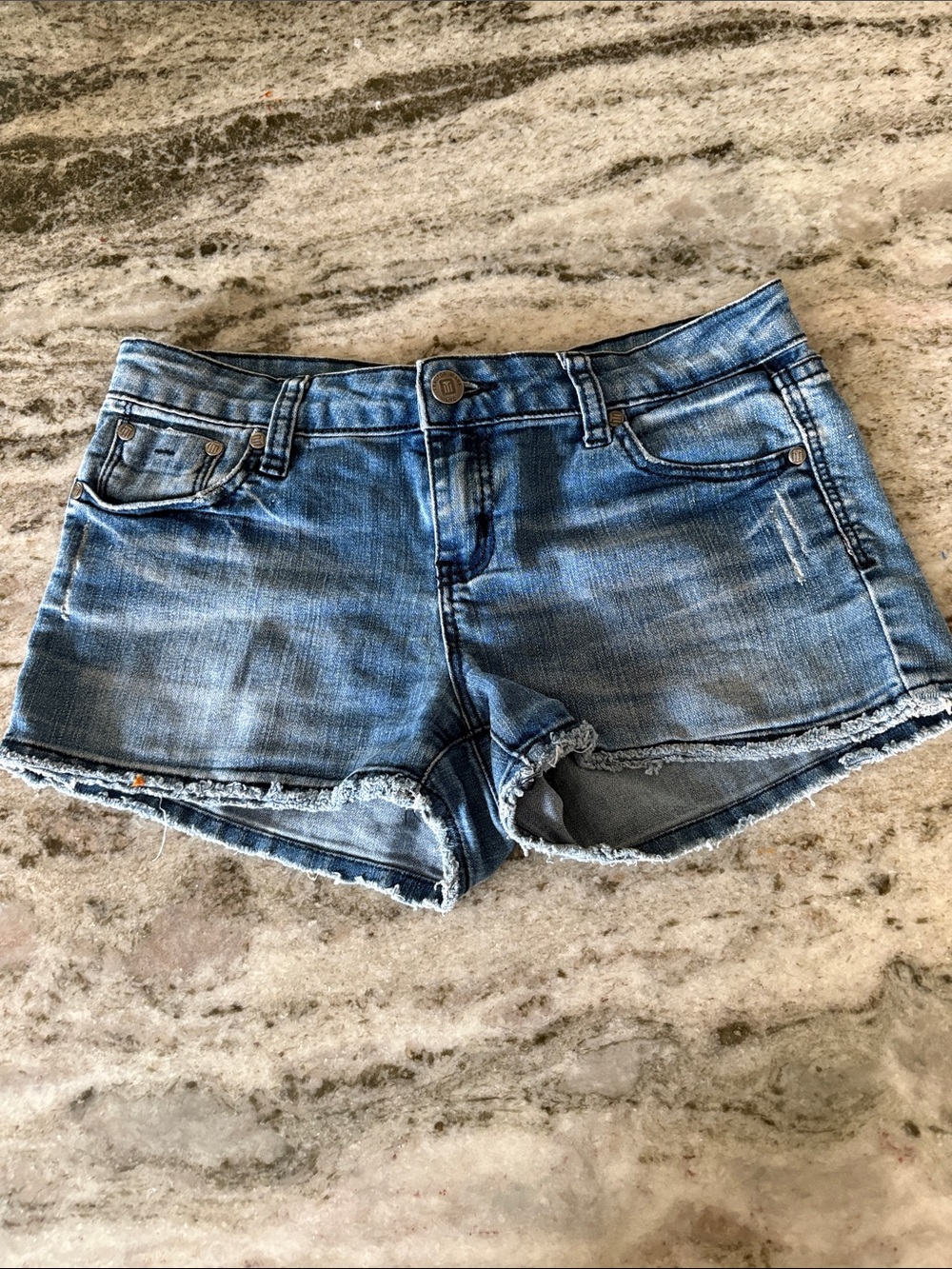 Tractor Brand Blue Denim Cutoff Shorts